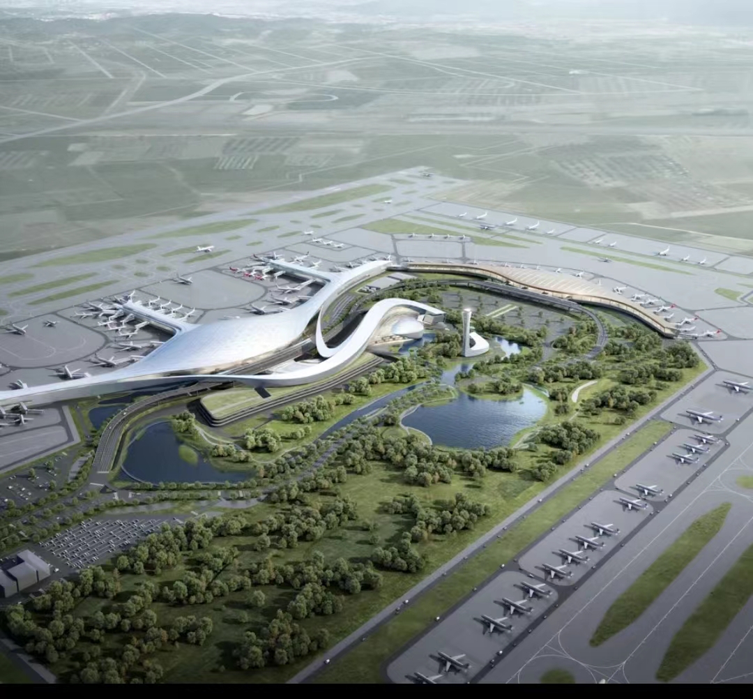 17萬平(ping)方(fang)米(mi)屋(wu)蓋麵積(ji)，郃肥(fei)機場(chang)改擴(kuo)建(jian)：T2航(hang)站樓(lou)首根鋼(gang)結(jie)構屋(wu)蓋(gai)樑(liang)弔(diao)裝     鋼結構公司選(xuan)擇廣州(zhou)經(jing)緯鋼(gang)結(jie)構工程有(you)限公司  咨詢(xun)電(dian)話：13925156722